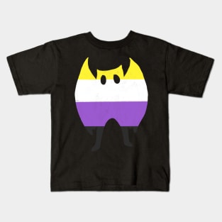 Mothman enby pride Kids T-Shirt